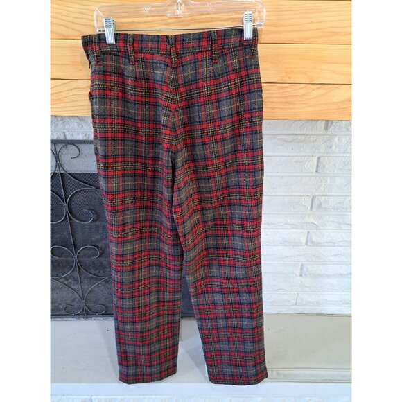 Abercrombie & Fitch Womens Wool Blend Plaid Pants Size 2 Lined Academia Y2K Nice - Picture 5 of 9